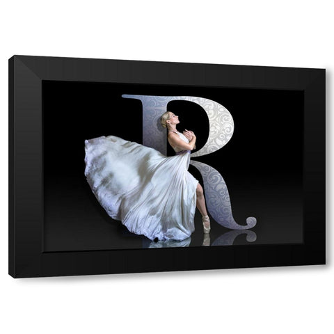 Danceelegance Black Modern Wood Framed Art Print with Double Matting by Egger, Marcel