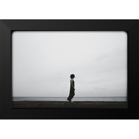 IVe Been Waiting A Long Time. Black Modern Wood Framed Art Print by Midoriselfphoto
