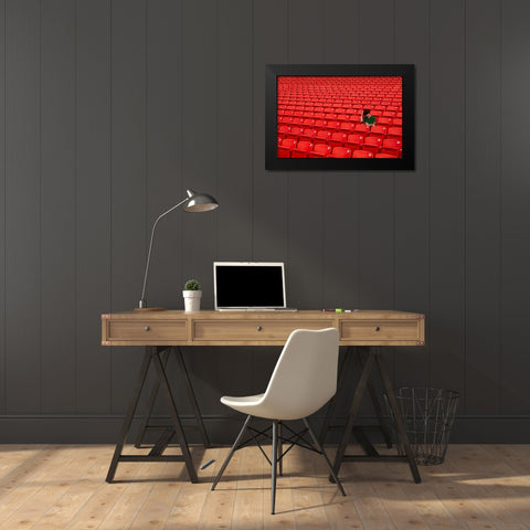 Lost... Black Modern Wood Framed Art Print by Nayyer Reza, Sayyed