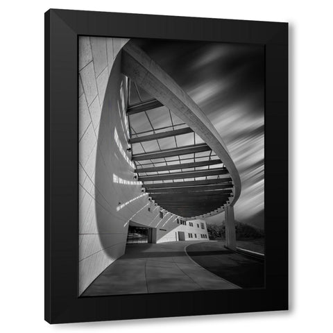 The Entrance Black Modern Wood Framed Art Print with Double Matting by Chen, Jennifer