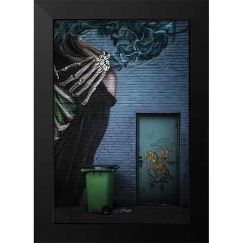 Refuse Container Black Modern Wood Framed Art Print by Claes, Gilbert