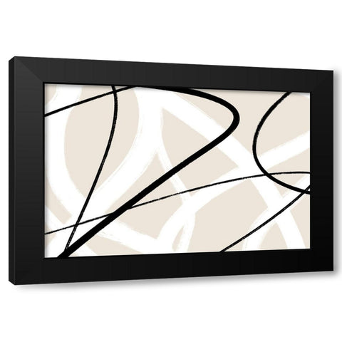 Chances Black Modern Wood Framed Art Print with Double Matting by Uplusmestudio