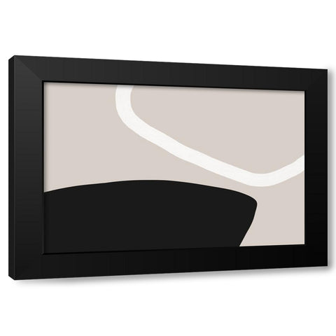 Here With You Black Modern Wood Framed Art Print by Uplusmestudio