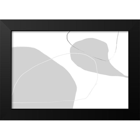 Reason Why Black Modern Wood Framed Art Print by Uplusmestudio