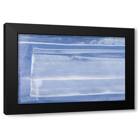 Happiness Is Blue Black Modern Wood Framed Art Print with Double Matting by Uplusmestudio