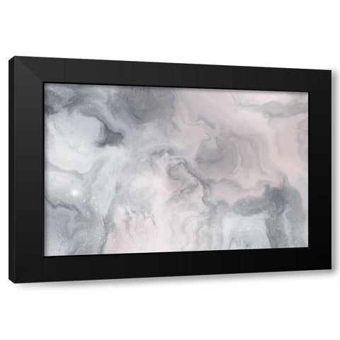 Beautiful Flow Black Modern Wood Framed Art Print by Uplusmestudio