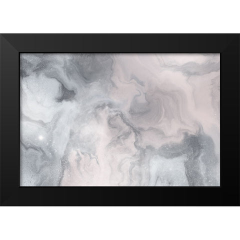 Beautiful Flow Black Modern Wood Framed Art Print by Uplusmestudio