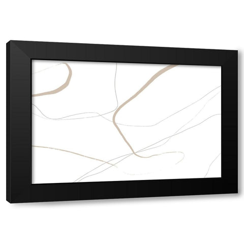 Gentle Moment Black Modern Wood Framed Art Print by Uplusmestudio