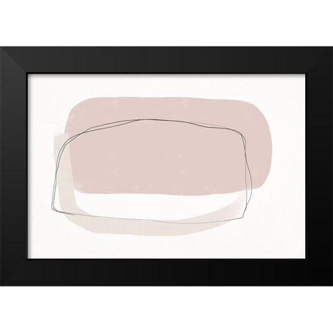 Abstract Bond Black Modern Wood Framed Art Print by Uplusmestudio