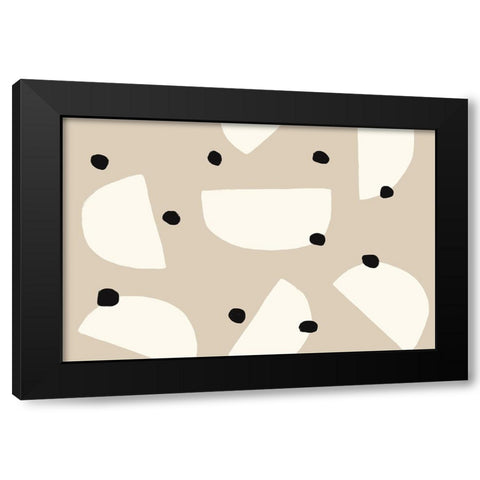 Feeling Crazy Black Modern Wood Framed Art Print with Double Matting by Uplusmestudio