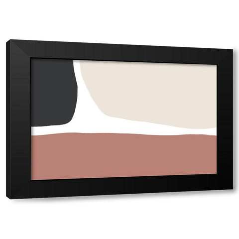 Natural Shades Trio Black Modern Wood Framed Art Print with Double Matting by Uplusmestudio