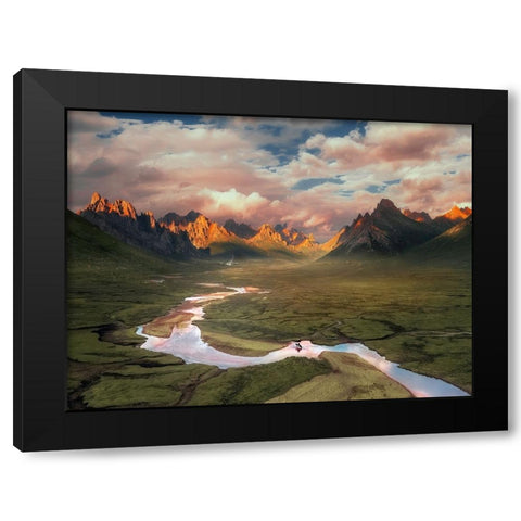 The Way Home Black Modern Wood Framed Art Print by Lim, Jack