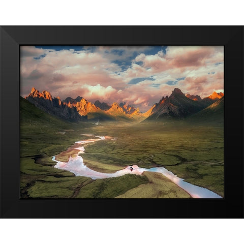 The Way Home Black Modern Wood Framed Art Print by Lim, Jack