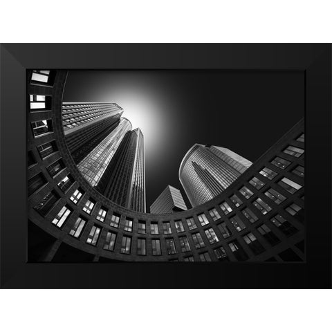 Imperium Black Modern Wood Framed Art Print by Figueras, Antoni
