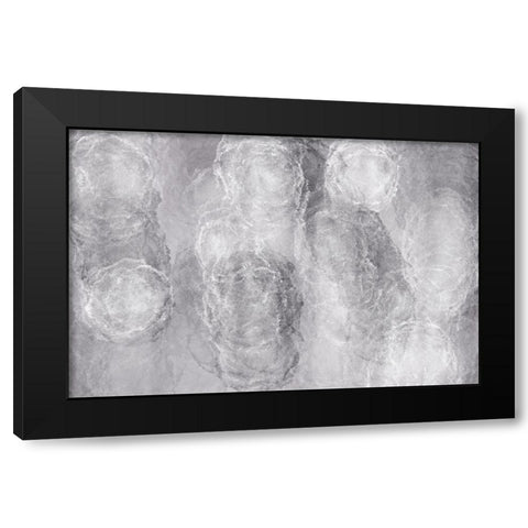 Soft Texture No 2 Black Modern Wood Framed Art Print with Double Matting by Uplusmestudio