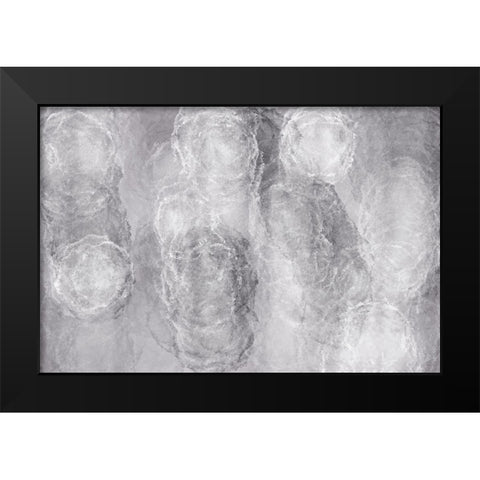 Soft Texture No 2 Black Modern Wood Framed Art Print by Uplusmestudio
