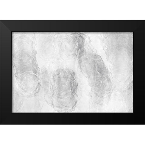 Soft Texture No 3 Black Modern Wood Framed Art Print by Uplusmestudio
