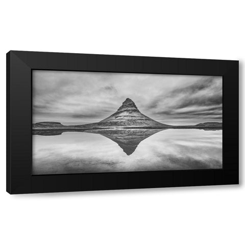 Symmetry Black Modern Wood Framed Art Print with Double Matting by G, May