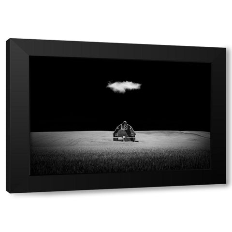 Watcher In The Rye Black Modern Wood Framed Art Print with Double Matting by Xu, Tony