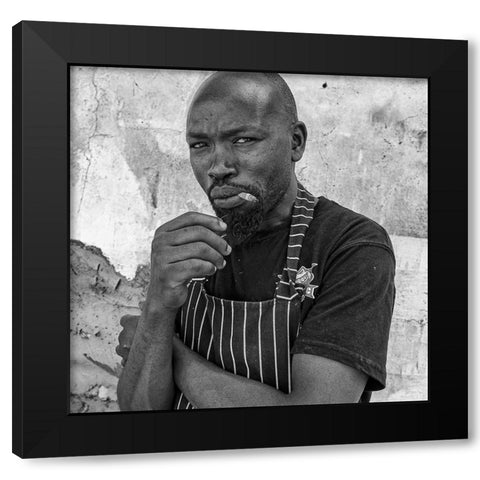Untitled Black Modern Wood Framed Art Print with Double Matting by Zyfeller