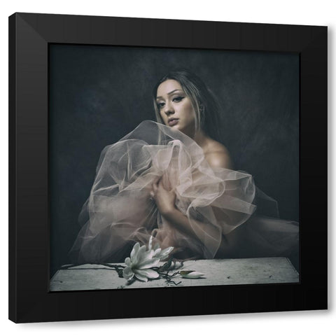 Flowers Fill The World With Beauty Black Modern Wood Framed Art Print by Franke, Ruth