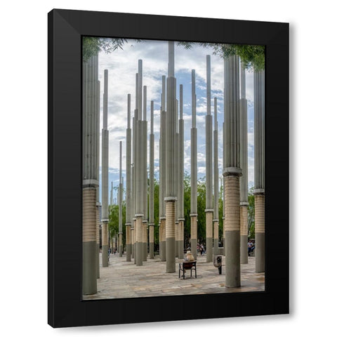 Light Park - Medellin Black Modern Wood Framed Art Print by Gross, Benny