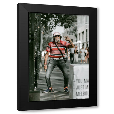 A Colourful Soul Black Modern Wood Framed Art Print by Alanazi, Mohammad