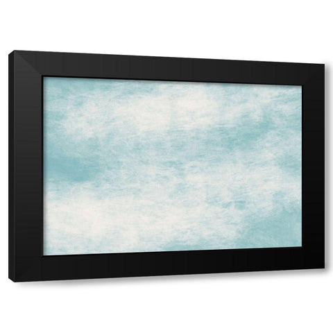 Abstract Blue Black Modern Wood Framed Art Print by 1x Studio II