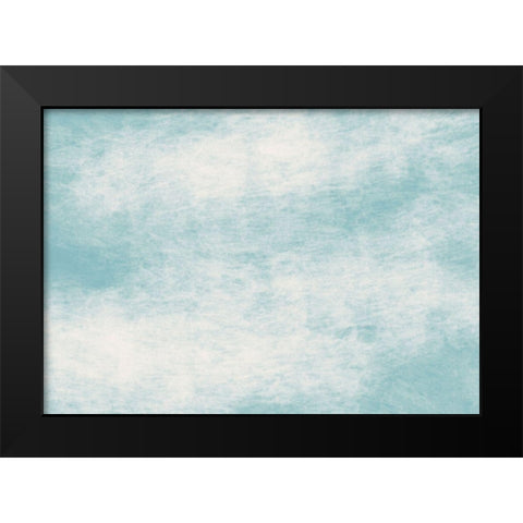 Abstract Blue Black Modern Wood Framed Art Print by 1x Studio II