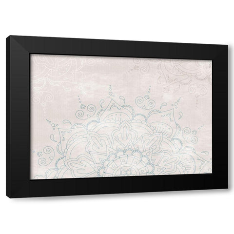 ABSTRACT MANDALA Black Modern Wood Framed Art Print by 1x Studio II