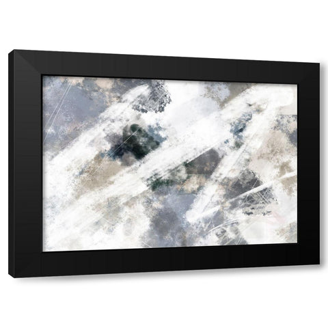 Abstract Mess Black Modern Wood Framed Art Print by 1x Studio II