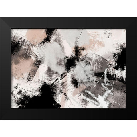 Splash Storm 02 Black Modern Wood Framed Art Print by 1x Studio II
