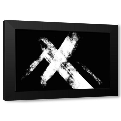 Negative Cross Black Modern Wood Framed Art Print with Double Matting by 1x Studio II