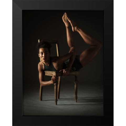 About Using A Chair II Black Modern Wood Framed Art Print by K. Schoeps, Axel