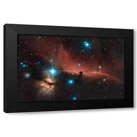 Horse head Nebula Black Modern Wood Framed Art Print by Zhen Yu, James