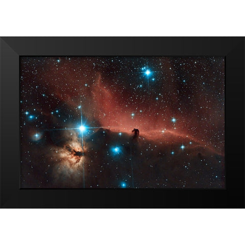 Horse head Nebula Black Modern Wood Framed Art Print by Zhen Yu, James