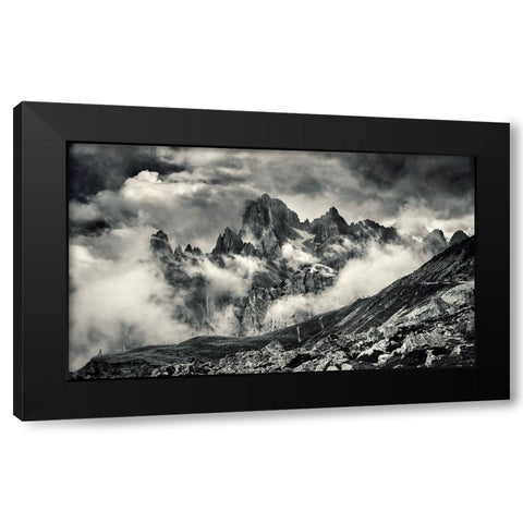 CaMg(CO3)2 Black Modern Wood Framed Art Print with Double Matting by Ian Nedelcu, Mihai