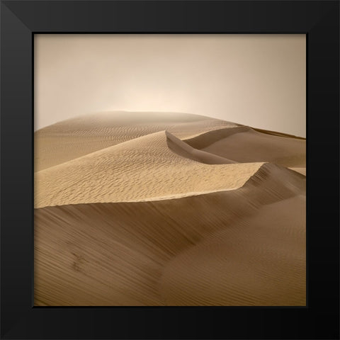 Erg Admer Black Modern Wood Framed Art Print by Billet, Jean-Luc