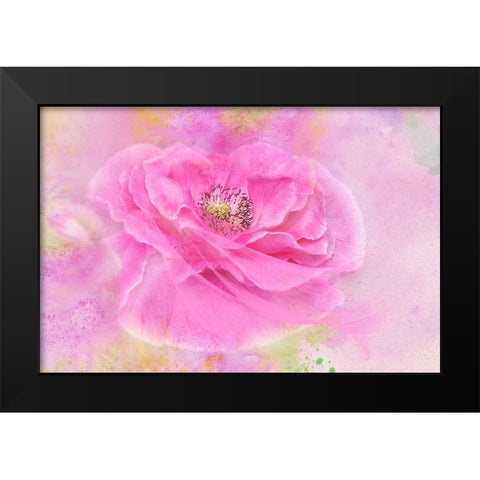 Twirl Black Modern Wood Framed Art Print by Parker, Jacky