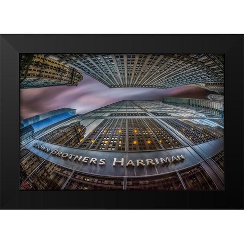 Downtown Manhattan! Black Modern Wood Framed Art Print by Abu Milad, Emil