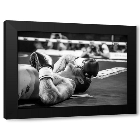 The end Black Modern Wood Framed Art Print with Double Matting by Sorensen, Jorgen