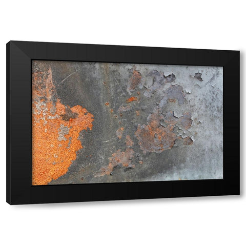Texture 04 Black Modern Wood Framed Art Print with Double Matting by 1x Studio III
