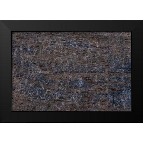 Texture 13 Black Modern Wood Framed Art Print by 1x Studio III