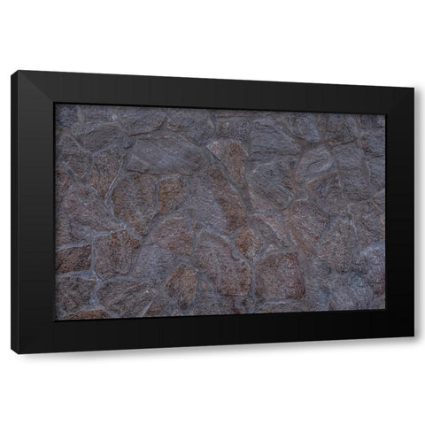Texture 15 Black Modern Wood Framed Art Print by 1x Studio III