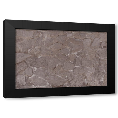 Texture 23 Black Modern Wood Framed Art Print with Double Matting by 1x Studio III