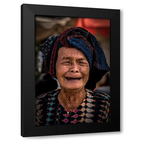 Mix Emotions Black Modern Wood Framed Art Print with Double Matting by Carlos Duran, Juan