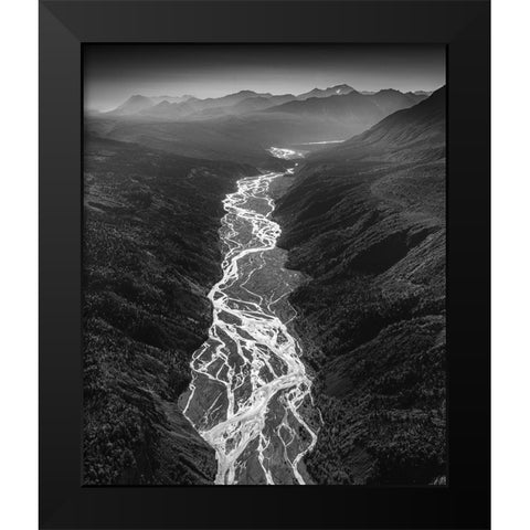Untitled Black Modern Wood Framed Art Print by Tao, Liwen