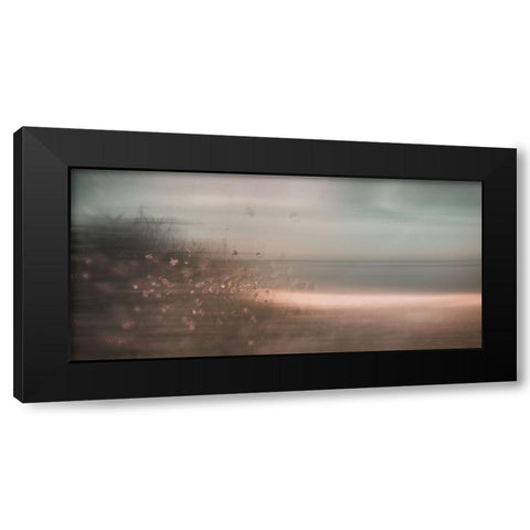 Written In The Wind Black Modern Wood Framed Art Print by Sherin.Abdou