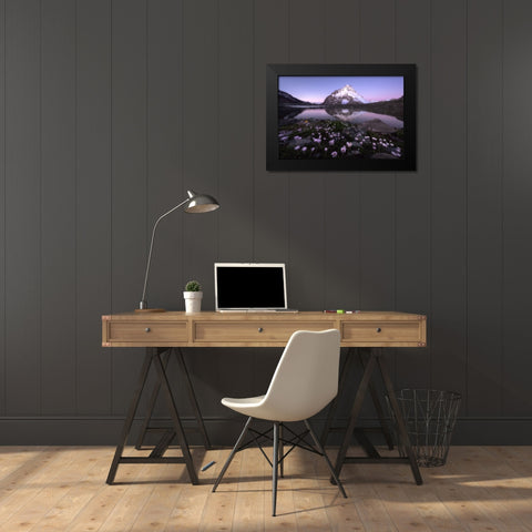Dawn Black Modern Wood Framed Art Print by Hao, Damon