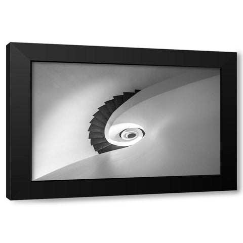 Step Down Black Modern Wood Framed Art Print with Double Matting by Schmidtke, Holger